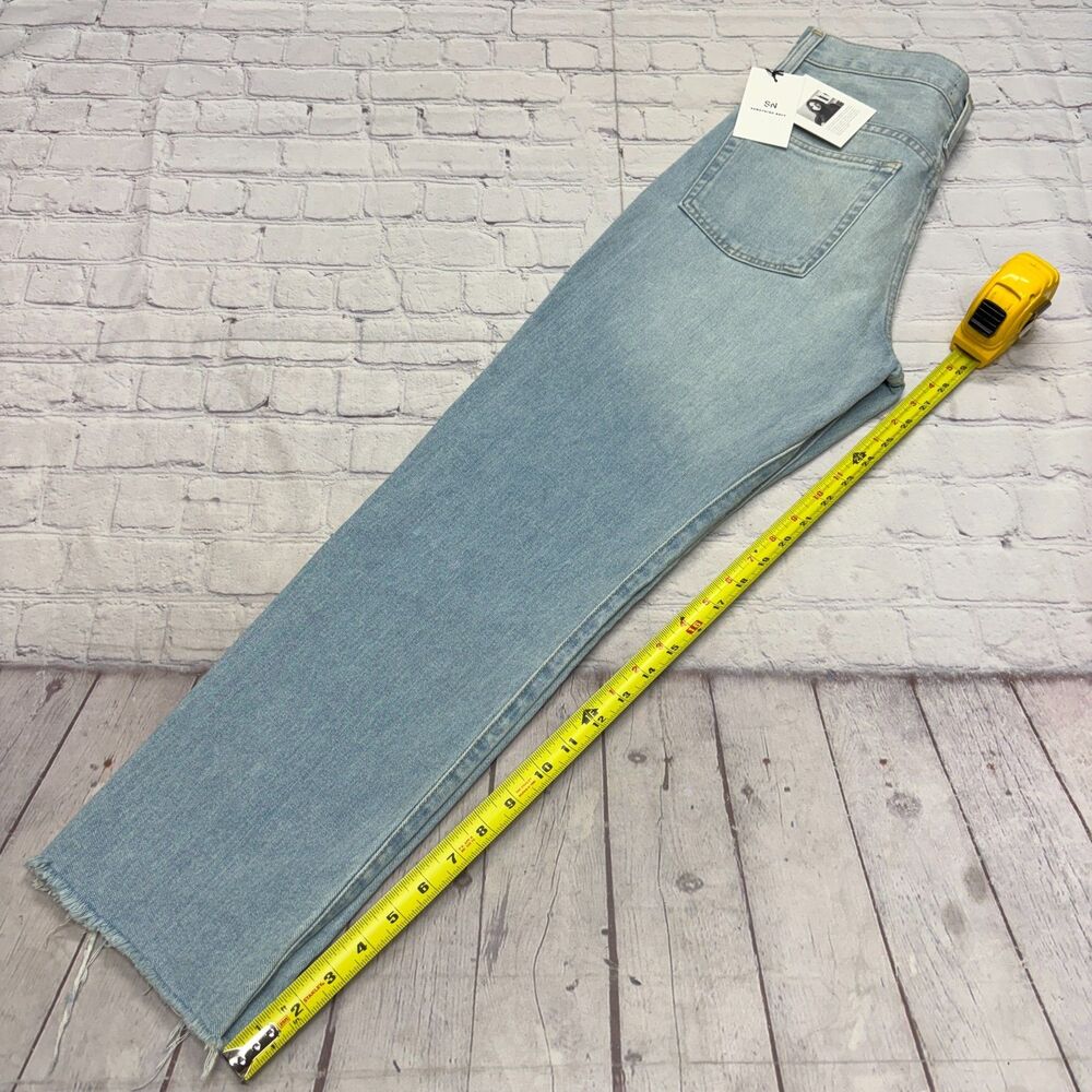 NWT Something Navy Women High Waist Straight Jeans Size 04/27 Blue Denim C134 20 - Picture 6 of 16